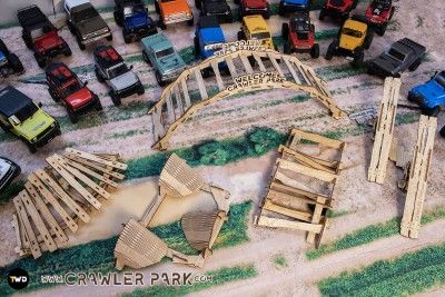 ToysWD Kit of 5 obstacles for 1/24 1/18 RC Crawler park circuit