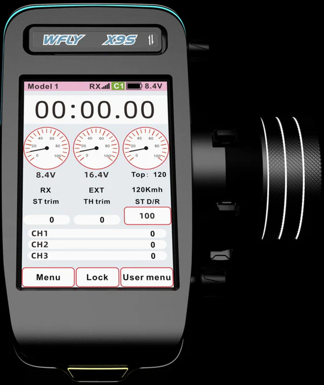 X9S 9-Channel 2.4GHz Digital Radio Set with RG209S Receiver,WFLY, WFLX9S