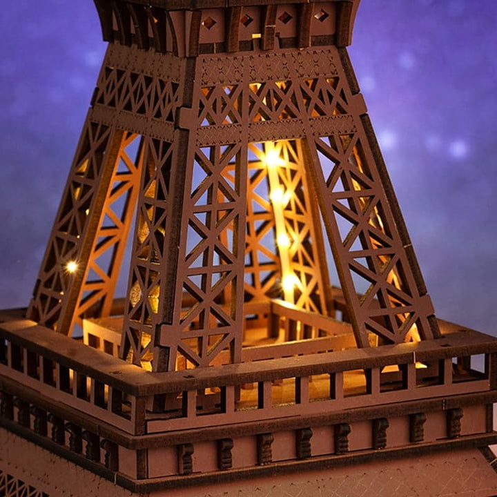 Night of the Eiffel Tower 3D Wooden Puzzle Robotime TGL01