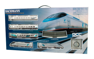 HO Spectrum Acela Set w/DCC, Amtrak BAC 01205 Bachmann