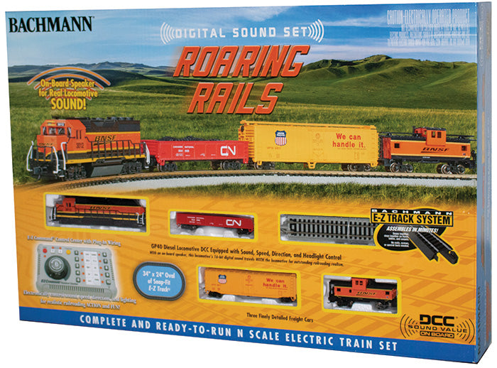 ROARING RAILS WITH DIGITAL SOUND (N SCALE) BAC 24132 Bachmann