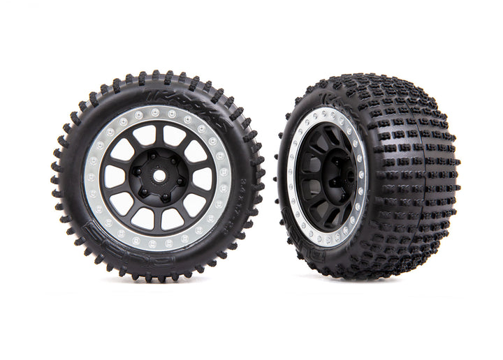 Rear Tires & Wheels, Assembled (Bandit) Traxxas TRA2470