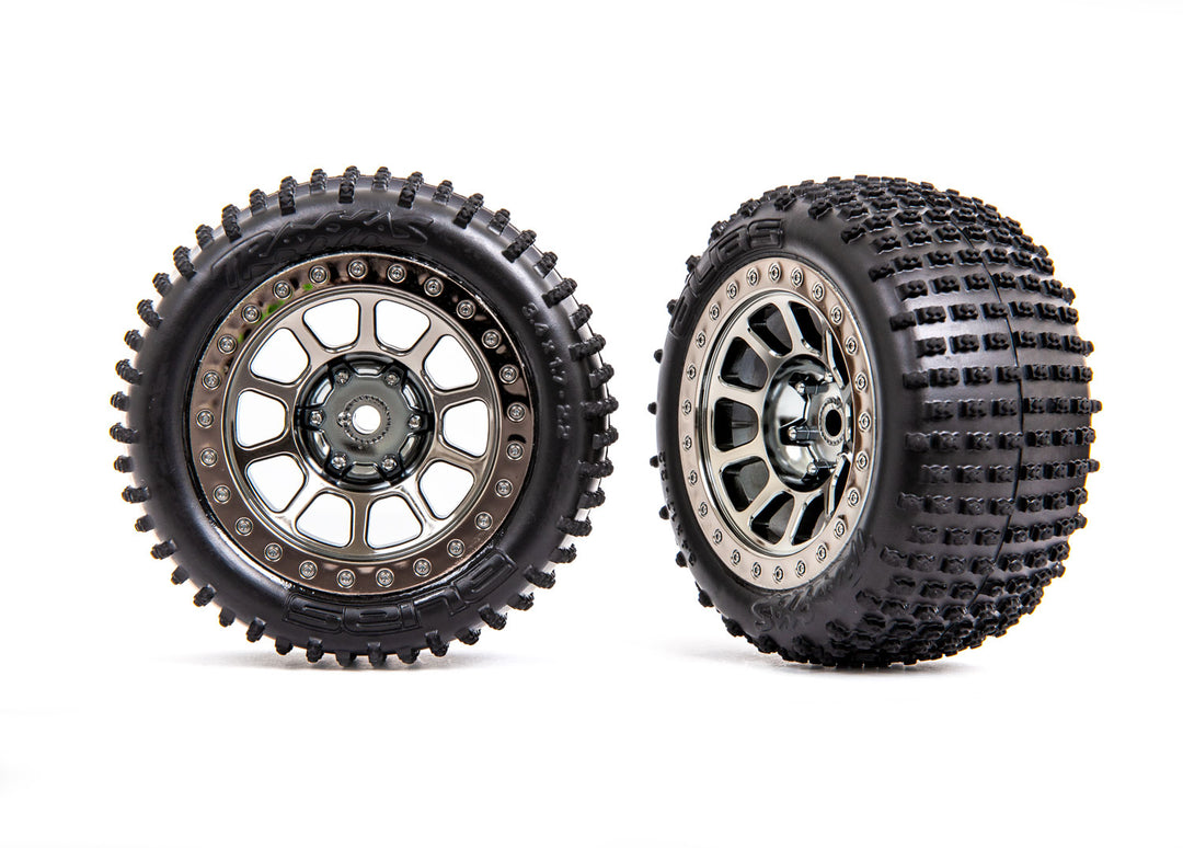 Rear Tires & Wheels, Assembled (Bandit) Traxxas TRA2470