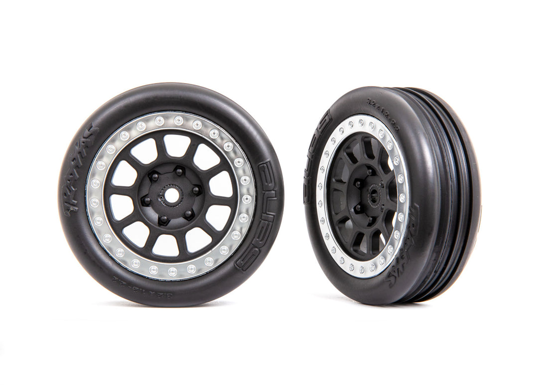 Front Tires & wheels, assembled Bandit TRA2471 Traxxas