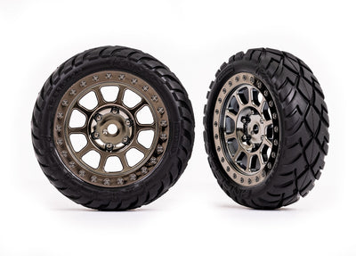 Front Tires & wheels, assembled Bandit TRA2479 Traxxas