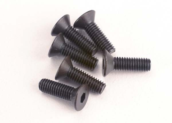 TRA 2551 Screws, 3 x 10mm Countersunk(6)