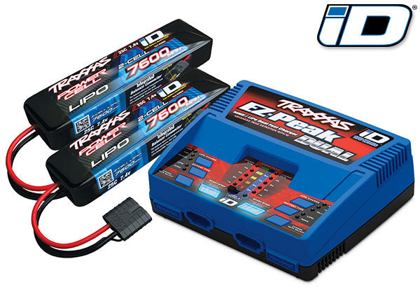 2S LiPo Completer Pack (2) 2869X Batteries & 2972 Charger Traxxas #2991