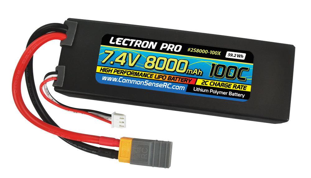 COM 2S8000-100X TRX 2S 7.4V 8000Mah 100C