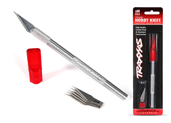 TRAXXAS 3437 HOBBY KNIFE W 5-PACK BLADES