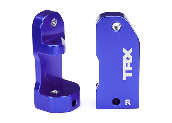 TRA 3632A TRAXXAS 3632A Alum. Caster Blocks 30 Deg BLUE