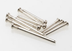 TRA 3640 Suspension screw pin set, steel (hex drive)