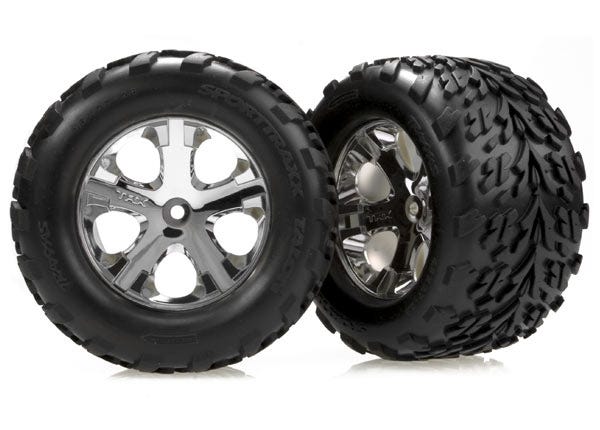 All-Star Chrome Whls w/ Talon Tires (2) TRA3668