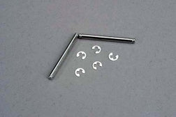 TRA 3740 TRAXXAS 3740 Suspension pins, 2.5x29mm (king pins) w/ e-clips (2) (strengthens caster blocks)