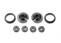 TRA 3768 TRAXXAS 3768 Spring retainers, upper & lower (2)/ piston head set (2-hole (2)/ 3-hole (2))