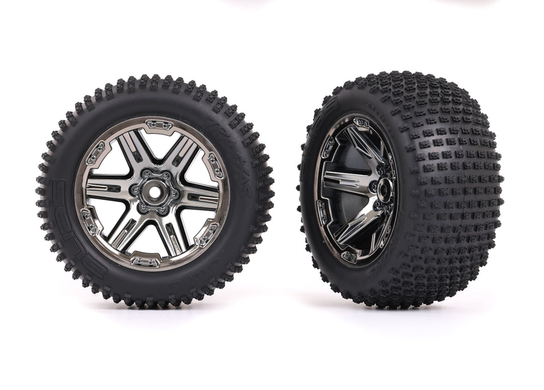 Tires & wheels, assembled, glued (2.8") TRA3772R TRA3772X Traxxas