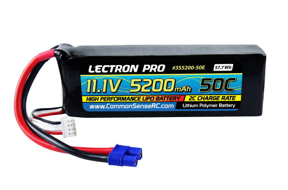 COM 3S5200-50E Lectron Pro 11.1v 5200 50c EC3