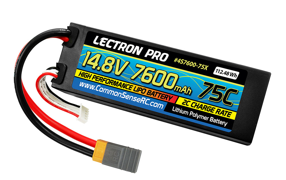 COM 4S7600-75X Lectron 14.8V 7600 75C TRX