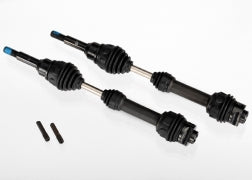 TRA 6851R TRAXXAS 6851R  Driveshafts, front, steel-spline constant-velocity (complete assembly) (2)