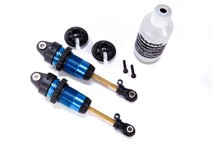 TRA 7461 Shocks, GTR long blue-anodized,