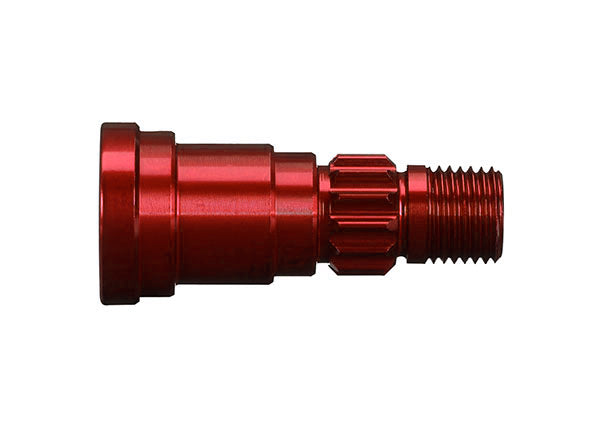 TRA 7753R Stub Axle, Aluminum, red (1)