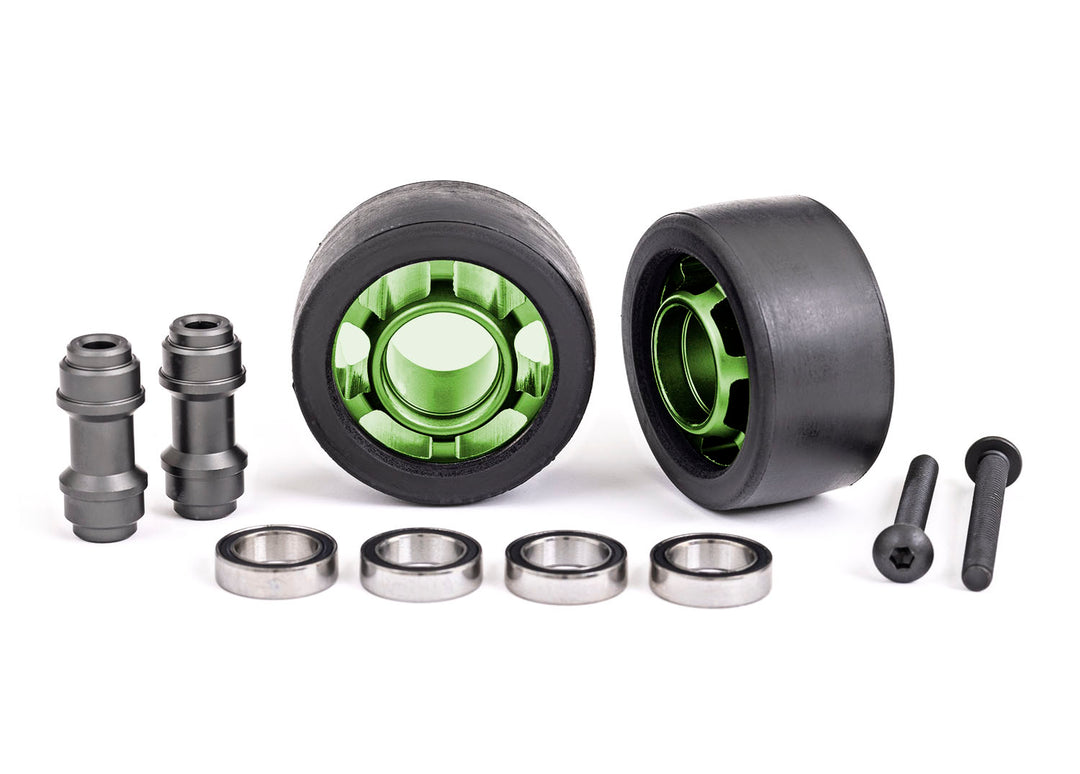 Wheels, wheelie bar, 6061-T6 aluminum TRA 7775 Traxxas