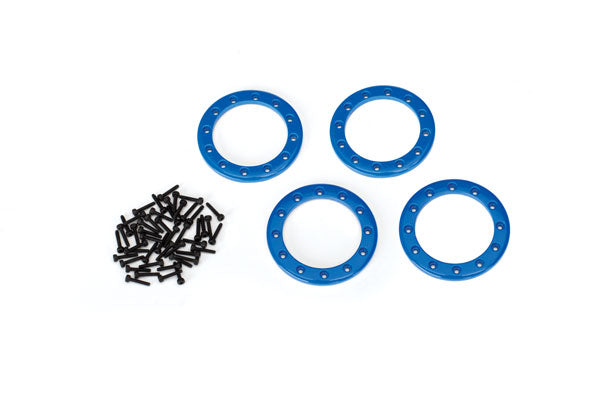 TRA 8169X BEADLOCK RINGS, blue (1.9