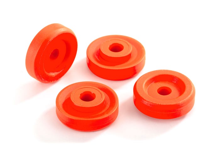 TRA 8957T WHEEL WASHERS, ORANGE (4)