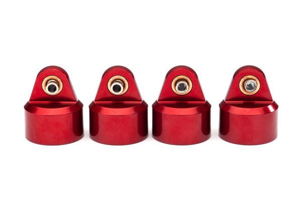 TRAXXAS 8964R - Shock caps, alu