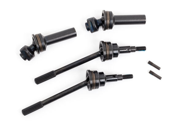 Driveshafts, front, extreme heavy duty, steel-spline constant-velocity Traxxas TRA9051R