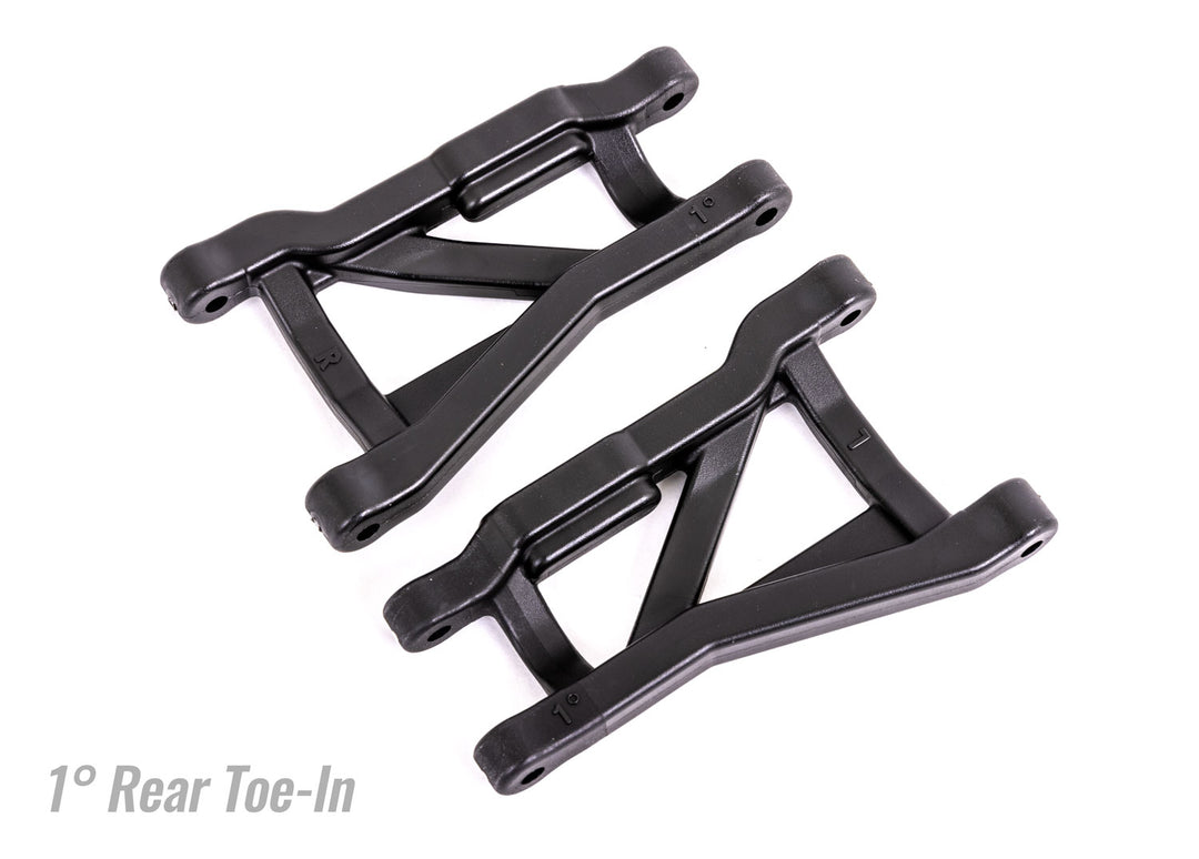 Suspension arms, black, rear 1° toe angle Bandit , Drag Slash Traxxas TRA9431