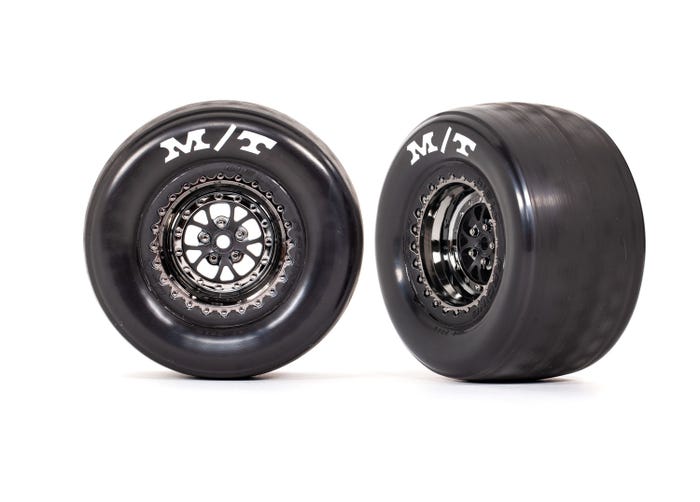 Tires & wheels, assembled, glued (rear) (2) Traxxas TRA9475, TRA9475X TRA9475R, TRA9475A