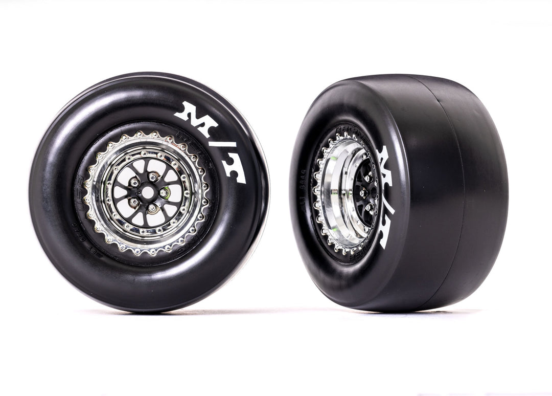 Tires & wheels, assembled rear, glued TRA9476 Traxxas