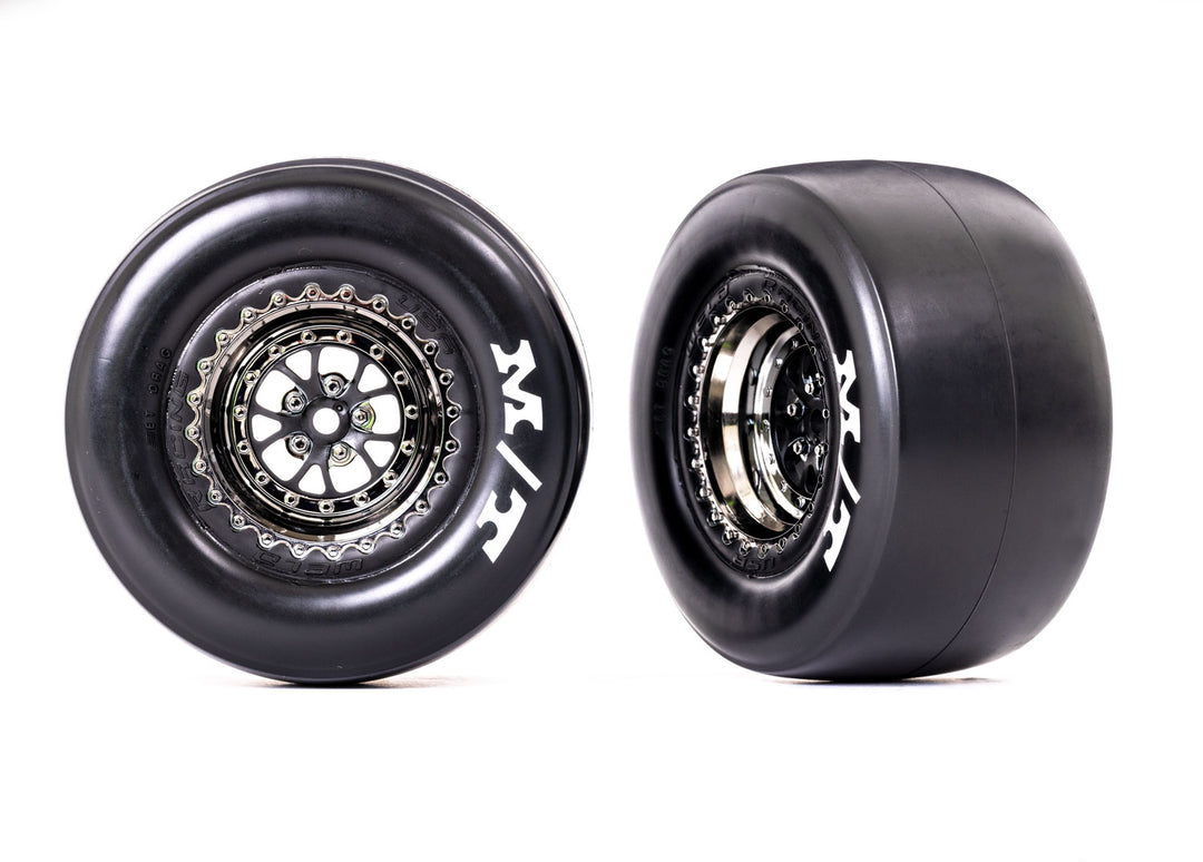 Tires & wheels, assembled rear, glued TRA9476 Traxxas