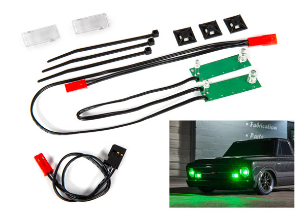 LED light set, front, complete Traxxas Drag Slash TRA9496