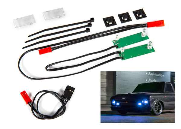 LED light set, front, complete Traxxas Drag Slash TRA9496