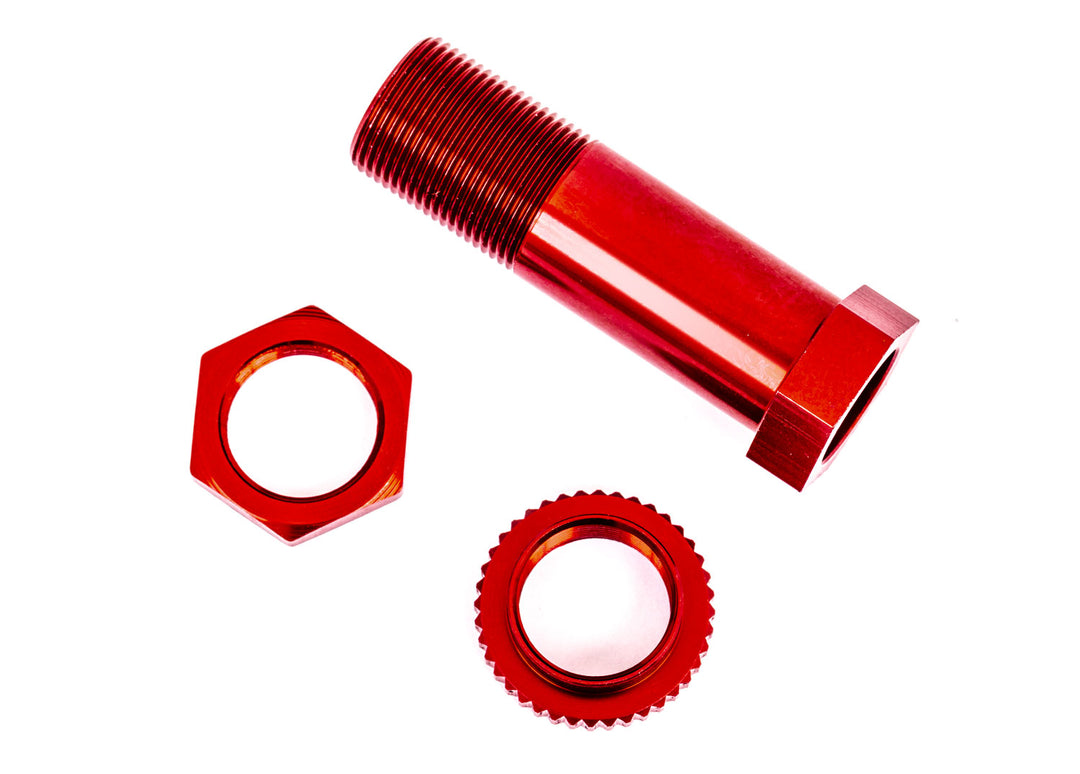 SERVO SAVER POST/ ADJUSTER NUT/ LOCKNUT (ANODIZED) TRA9545 Traxxas