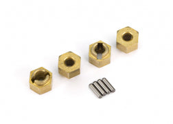 Wheel hubs, 7mm hex (4)/ axle pins (4) Traxxas TRA9750 TRA9750X TRA9750A
