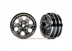 Wheels, 1.0" (2) Traxxas TRA9770 TRA9770-BLKCR TRA9770-SATIN