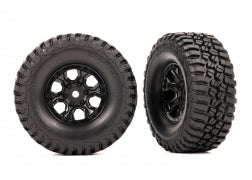 Tires & wheels, assembled (black 1.0" wheels, BFGoodrich® Mud-Terrain™ T/A® KM3 (2) TraxxasTRA9774