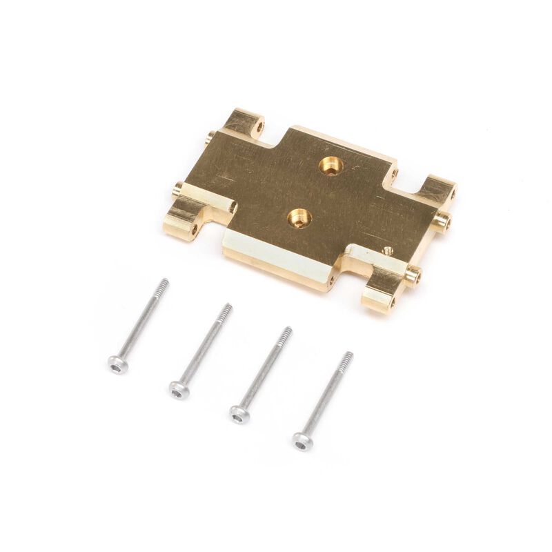 Chassis Skid Plate, Brass: AX24 Axial AXI301002