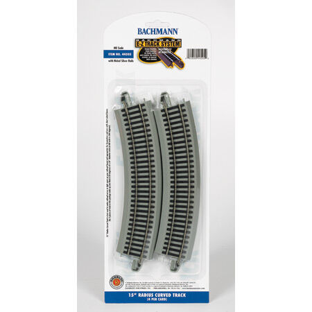 HO NS EZ 15" Radius Curve (4) Bachmann BAC44505