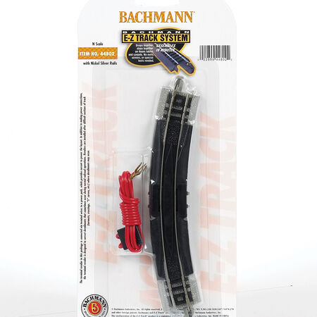 N NS EZ 11-1/4" Radius Curve Terminal/Retailer Bachmann BAC44802NW (no red wire)