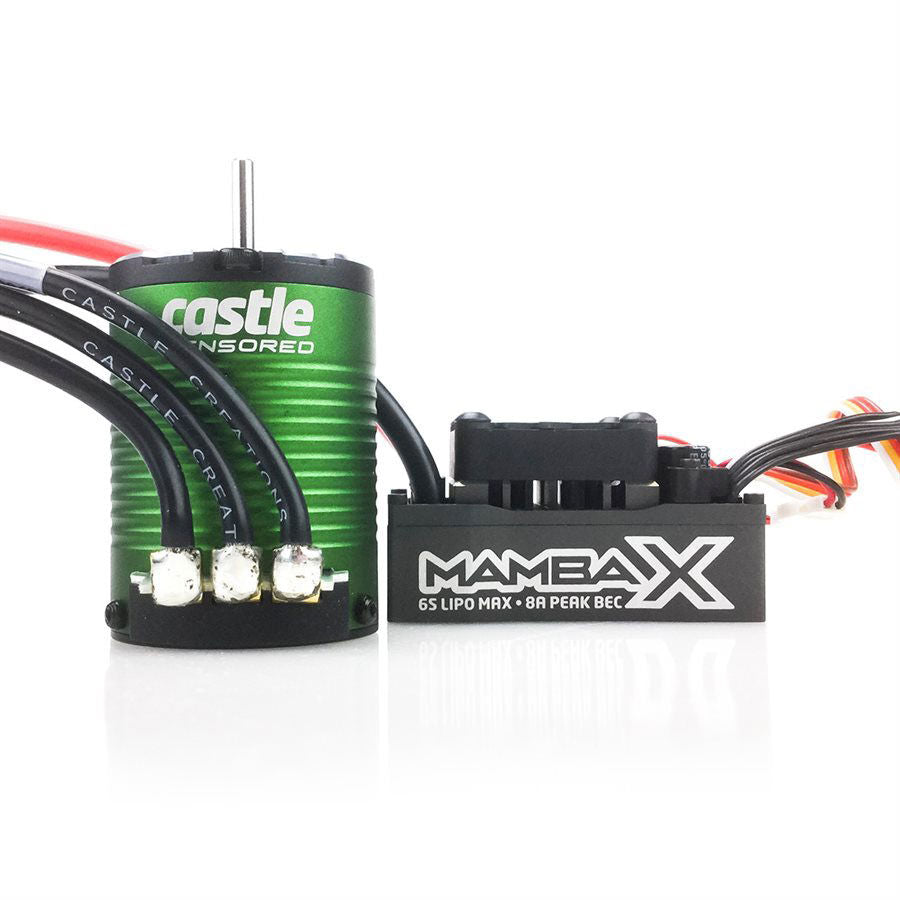 CSE 010015501 1/10 Mamba X Waterproof ESC/1406-4600Kv Sensored Brushless Motor Combo