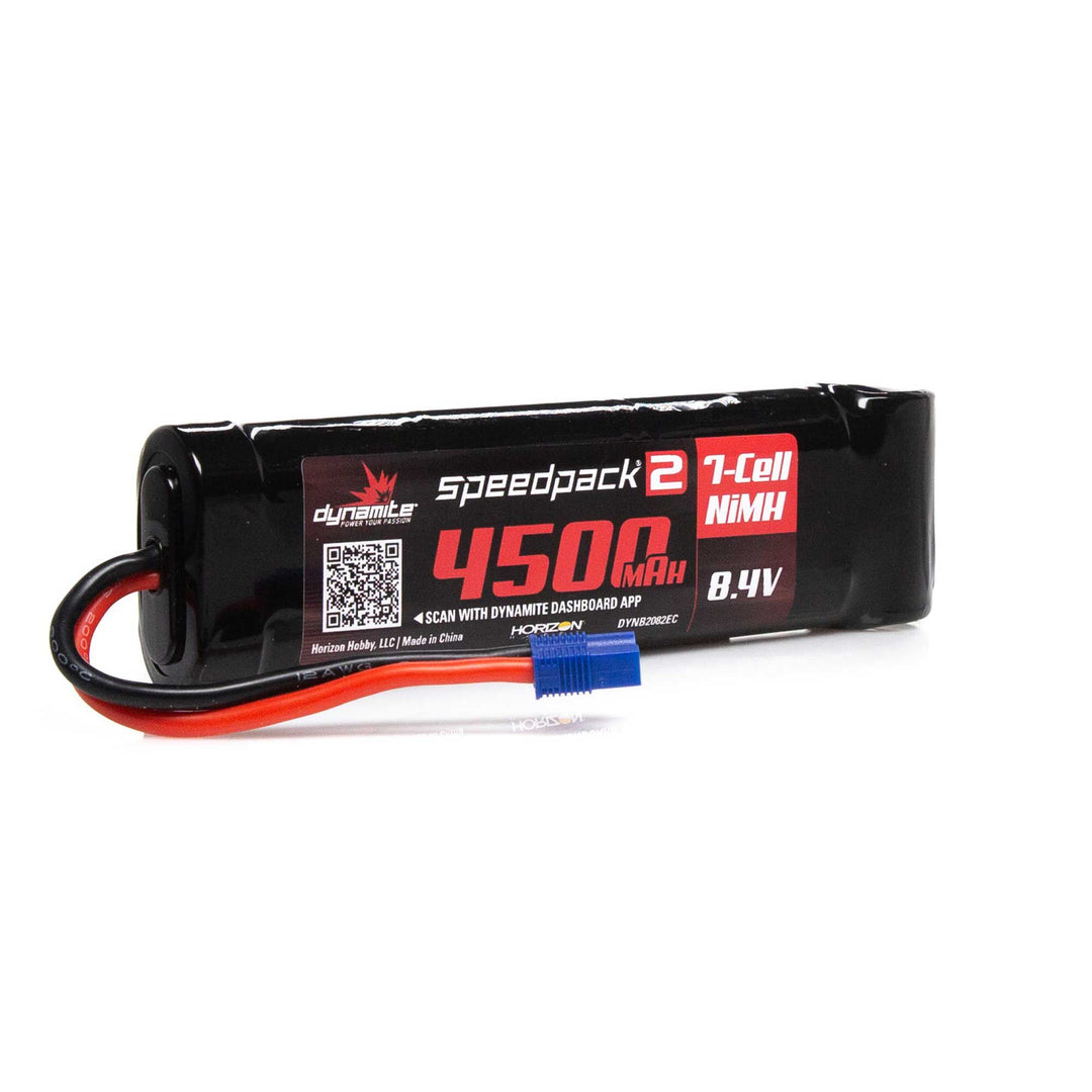 8.4V 4500mAh 7-Cell Speedpack2 Flat NiMH Battery: EC3 Dynamite DYNB2082EC