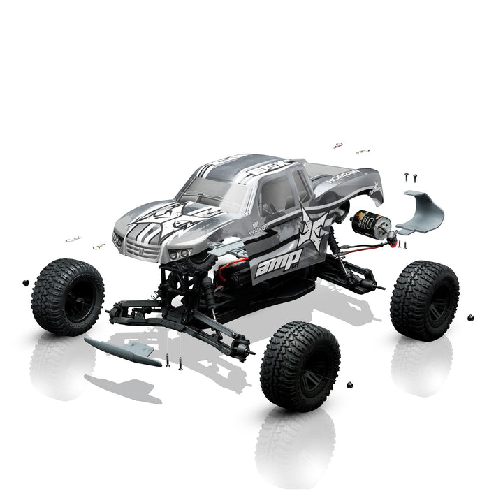 ECX 03034 1/10 AMP MT 2WD Monster Truck Brushed BTD Kit with Unpainted Body