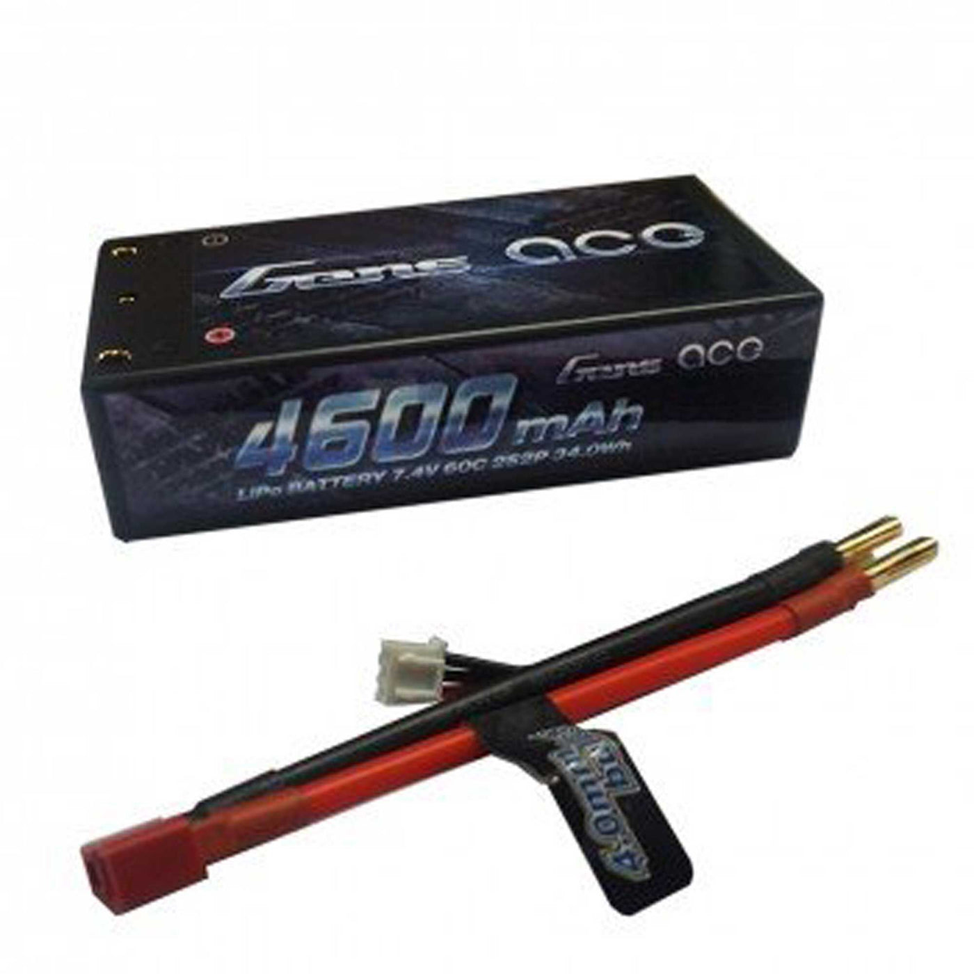 Gens Ace 2s LiPo Battery Pack 60C w/4mm Bullets (7.4V/4600mAh) GEA46002S60D
