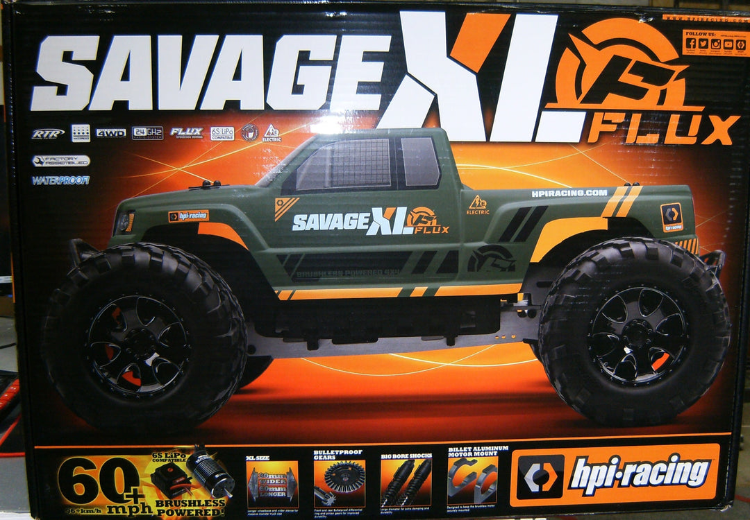 SAVAGE XL Flux GTXL-1 Monster Truck RTR, 1/8 Scale, 4WD, Brushless ESC, w/ 2.4GHz Radio System