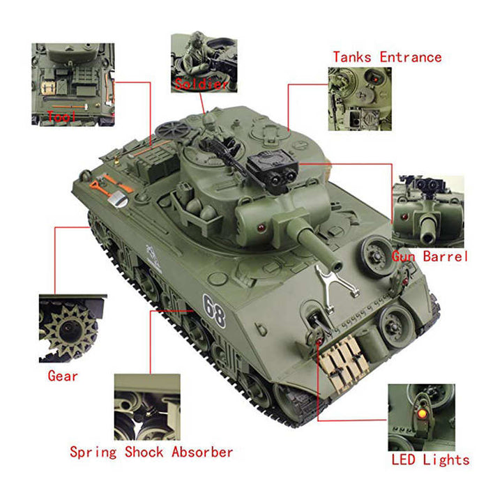 1:16 USA M4A3 "Sherman" RC tank