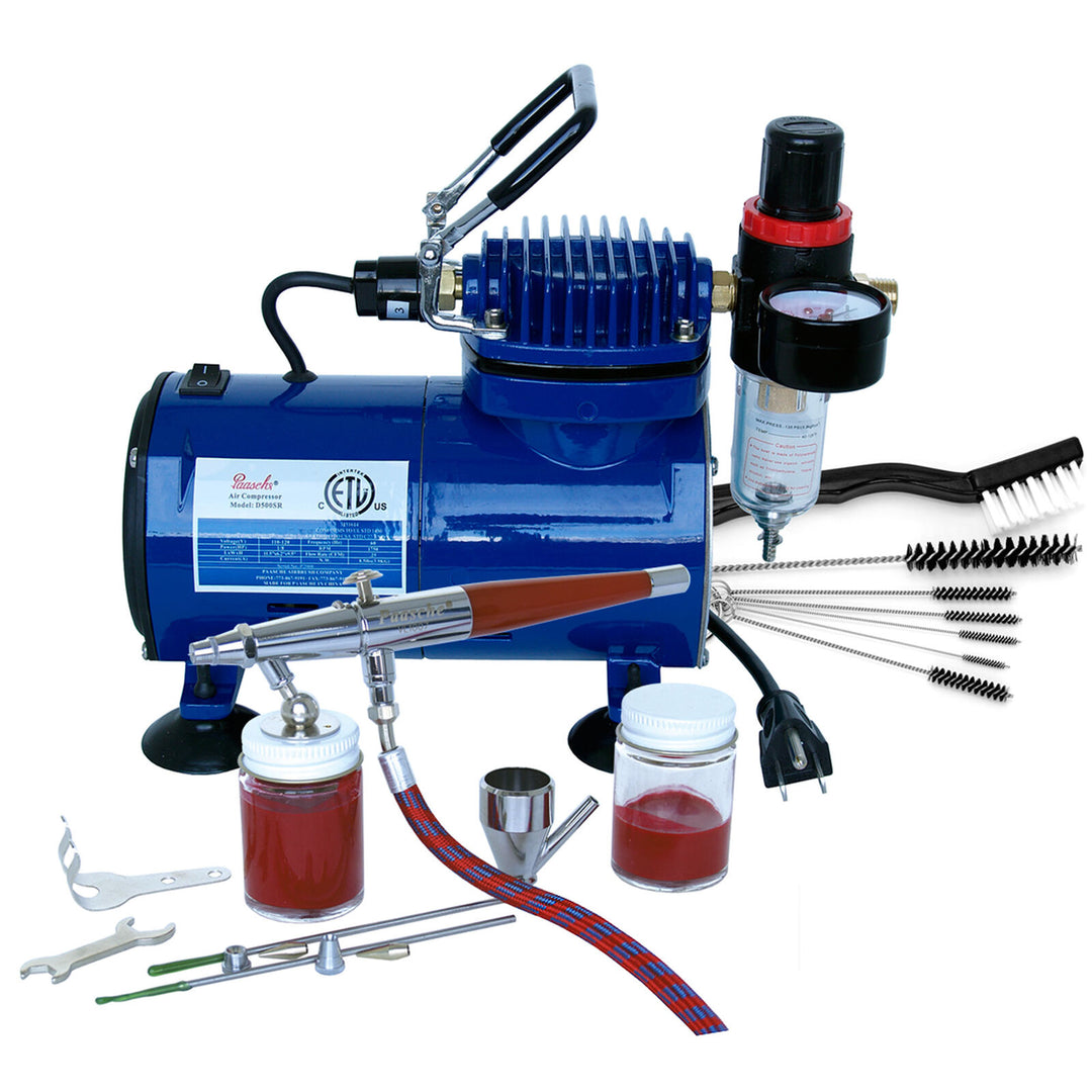 Airbrush & Compressor: VLSET, D500SR, DVDVL & AC7 PASVL100D
