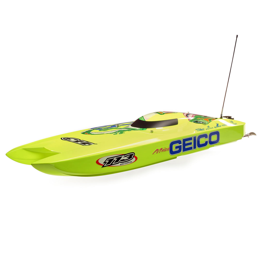 Miss GEICO Zelos 36" Twin Brushless Catamaran RTR Pro Boat® PRB08040V2